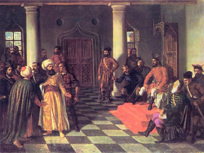 Amandus Adamson Vlad the Impaler and the Turkish Envoys Spain oil painting art